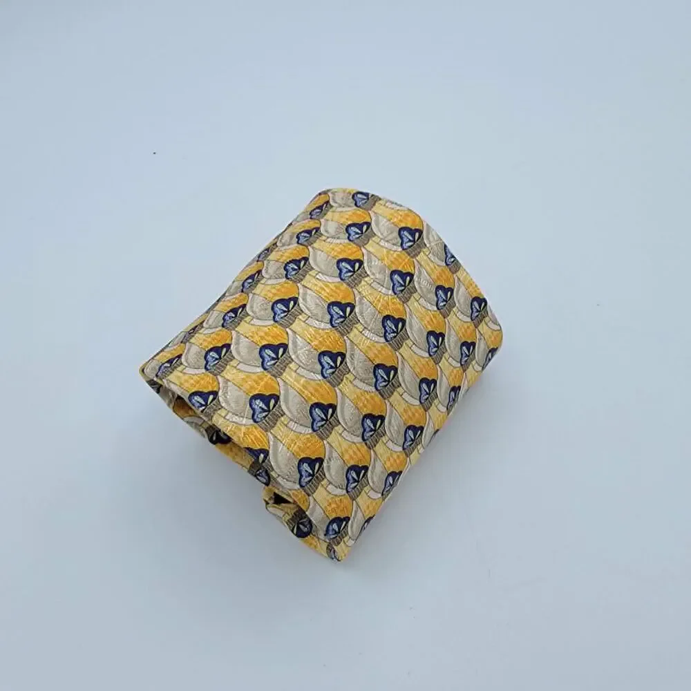 Paulo Visari Men's Silk Necktie Made in Italy Multicolor Size 56 x 3.75